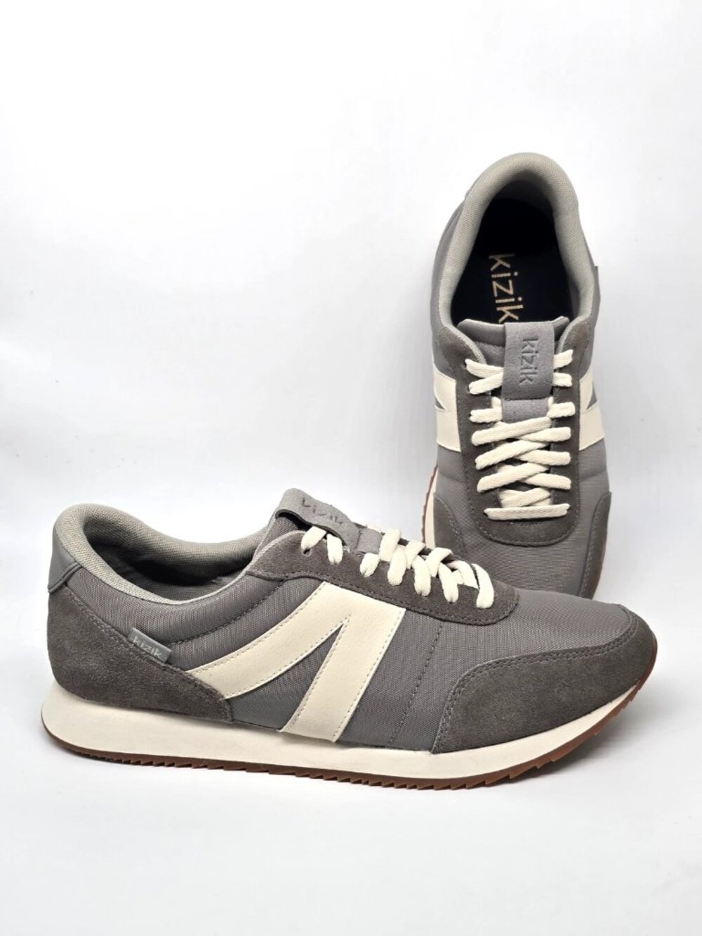 Kizik Milan Granite Lace Up Athletic Unisex Sneaker Men's 10 Women's 11.5